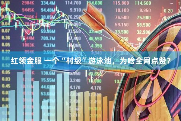 红领金服 一个“村级”游泳池，为啥全网点赞？