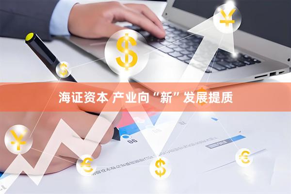 海证资本 产业向“新”发展提质